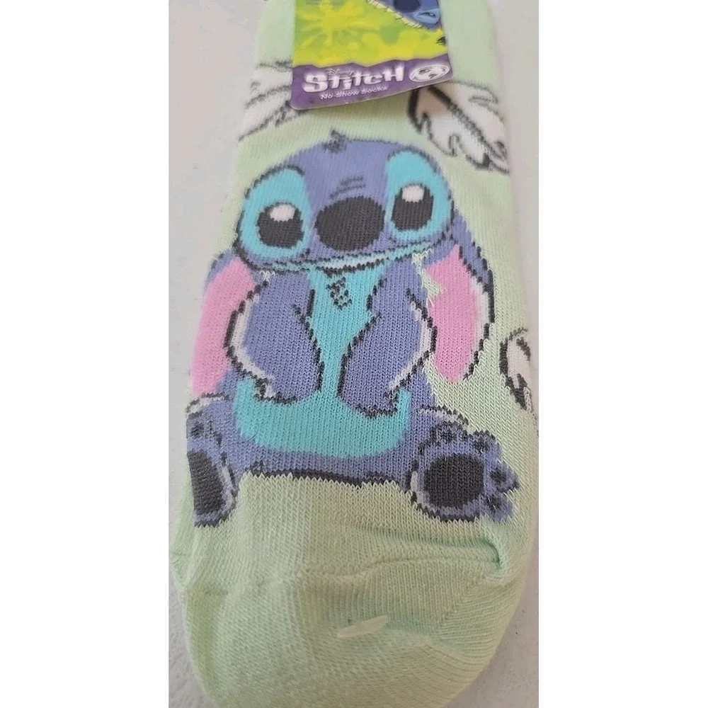 Women's‎ Disney Stitch Socks Fits Shoe Size 4-10 No-Show